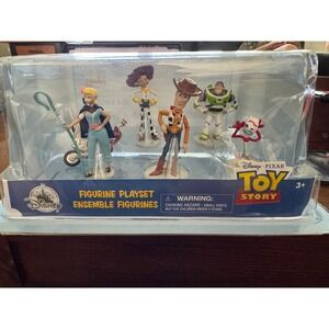 Disney Store Toy Story Figurine Playset – 6-Piece Set – New in Box Cake Toppers